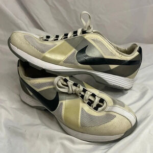 Nike Shoes Mens Sz 8 Hyperfuse 9 Golf Cleats Sneakers 483325-100 Yellow Lace Up